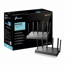 Ruteador Inalámbrico Tp-link Archer Be400 6 Ant., Wi-fi 7 (802.11be), 4 Rj-45, 5764 Mbit/s, Negro